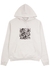 Off-white printed hooded cotton sweatshirt - Saint Laurent