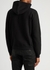 Black logo hooded cotton sweatshirt - Saint Laurent