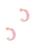 18kt rose gold-plated hoop earrings - Rosie Fortescue