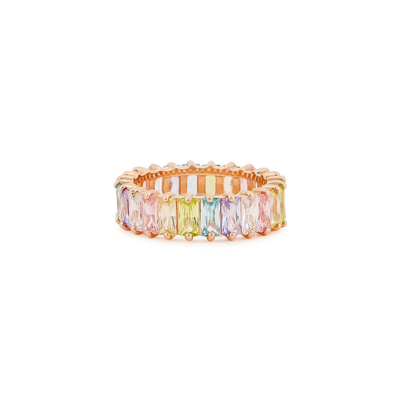 Crystal-embellished 18kt Rose Gold-plated Ring