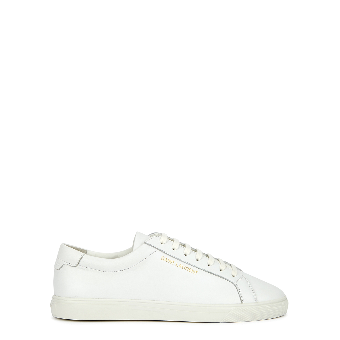 Saint Laurent Andy White Leather Sneakers - 2