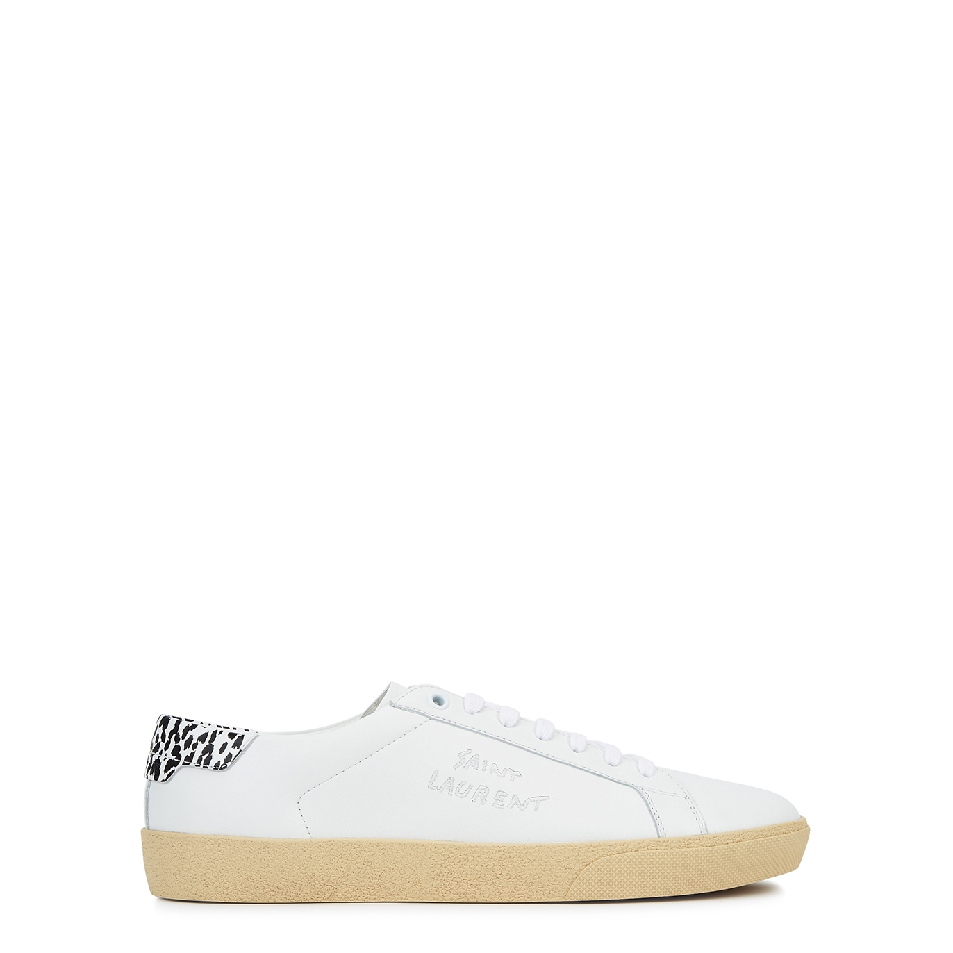 Saint Laurent SL/06 White Leather Sneakers - 5.5