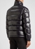 Maya black fur-trimmed quilted shell jacket - Moncler
