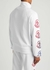 White logo-flocked cotton track jacket - Moncler
