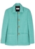 Turquoise wool-blend tweed jacket - Saint Laurent