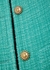 Turquoise wool-blend tweed jacket - Saint Laurent
