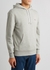 Grey hooded cotton sweatshirt - Maison Kitsuné