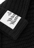 Black ribbed-knit wool beanie - Vivienne Westwood
