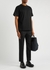 Black cropped tapered wool trousers - Wooyoungmi