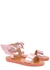 KIDS Little Ikaria metallic pink leather sandals - Ancient Greek Sandals