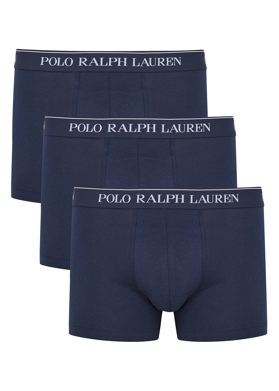 Mens Clothing Underwear Boxers Polo Ralph Lauren Navy Stretch-cotton Boxer Briefs Set Of Three in Blue for Men 