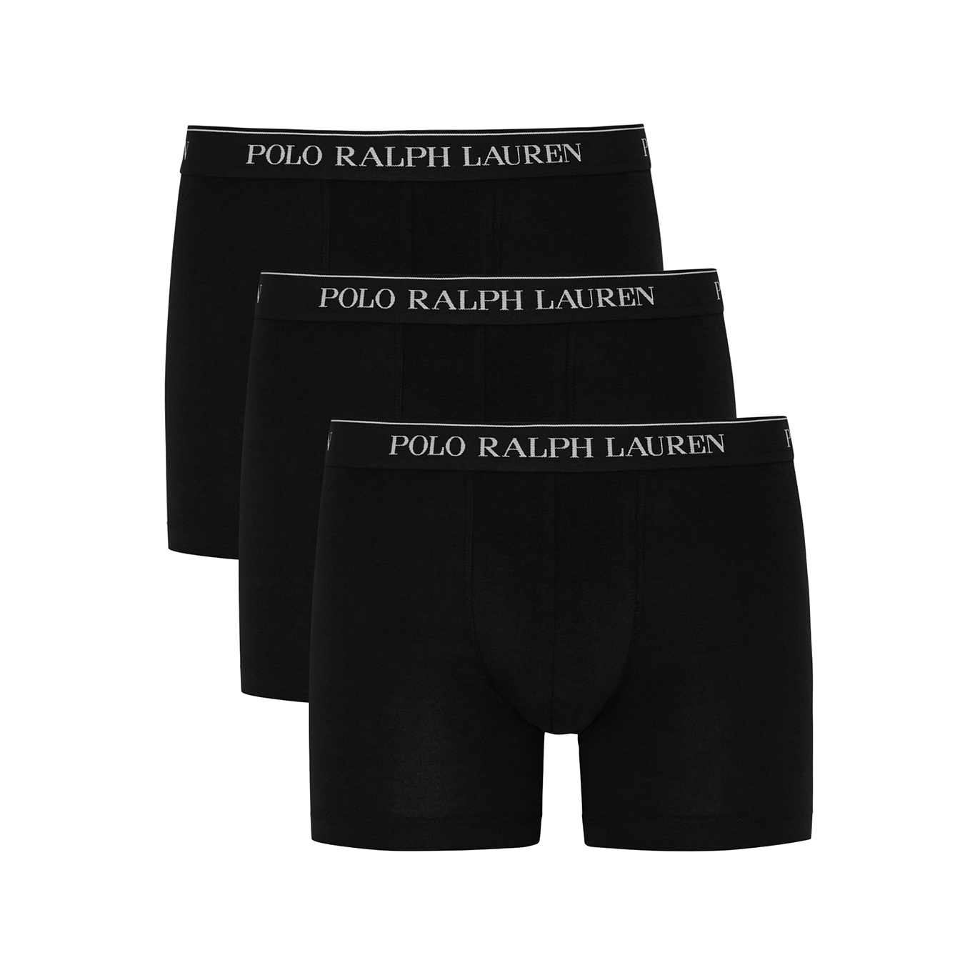 Polo Ralph Lauren Black Stretch-cotton Boxer Briefs - Set Of Three - XL
