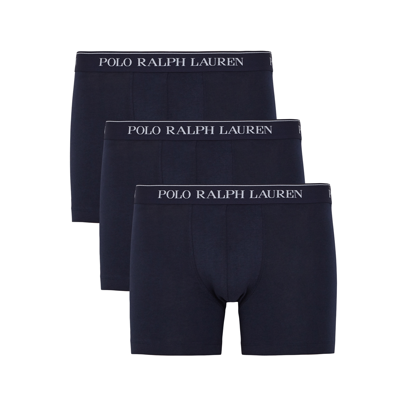 Polo Ralph Lauren Stretch-cotton Boxer Briefs In Navy