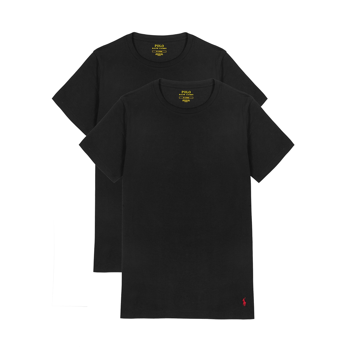 Polo Ralph Lauren Black stretch-cotton T-shirt - set of two - Harvey Nichols