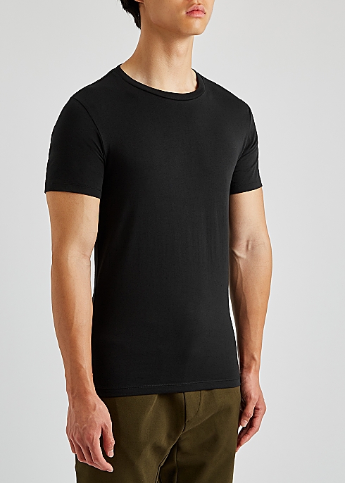 Polo Ralph Lauren Black stretch-cotton T-shirt - set of two - Harvey Nichols