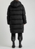 Black quilted shell coat - Off-White