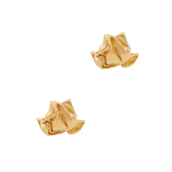 Completedworks Crunched 14kt Gold Vermeil-plated Earrings