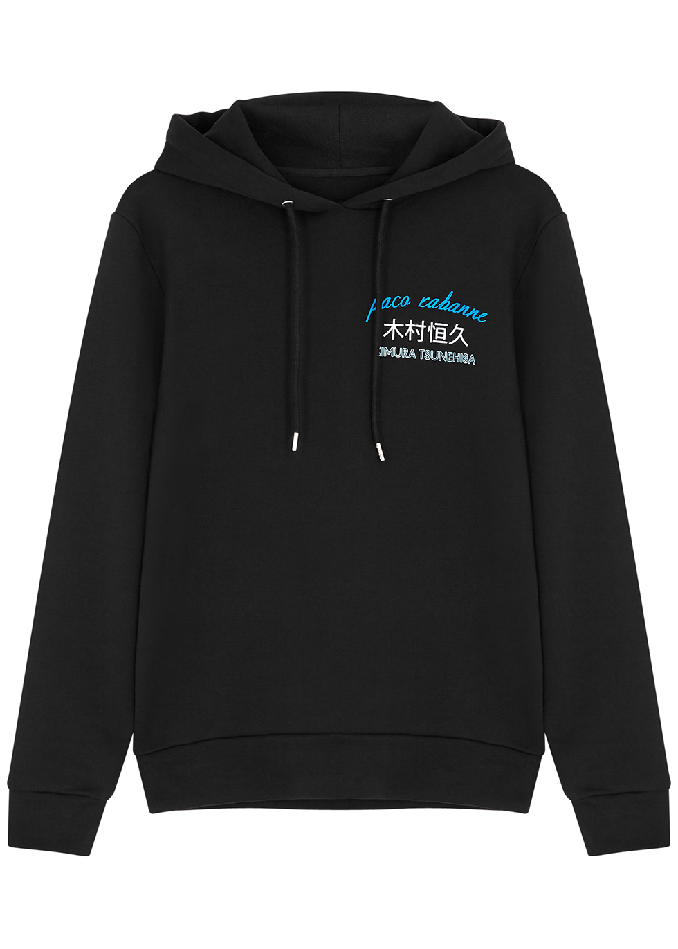 X Kimura Tsunehisa printed hooded cotton sweatshirt