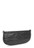 Beverley black crocodile-effect shoulder bag - BY FAR