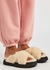 Fuzz Sugar Cross cream wool-blend slippers - UGG