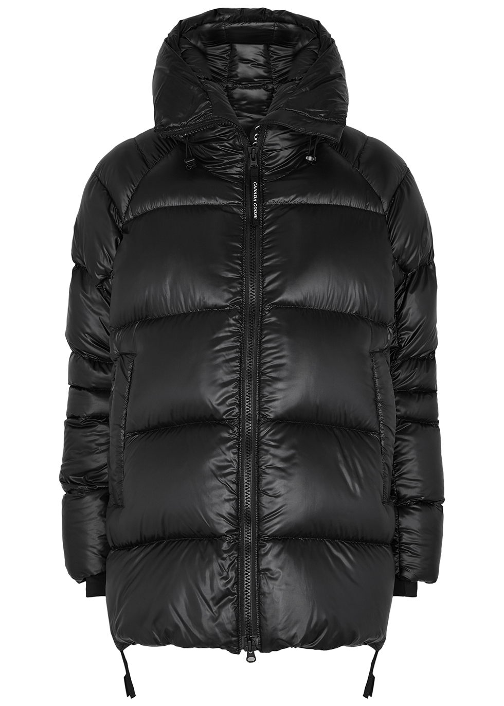 Cypress black quilted shell coat