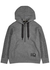 Grey logo hooded cashmere-blend sweatshirt - Fendi