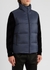 Navy reversible quilted shell gilet - Fendi