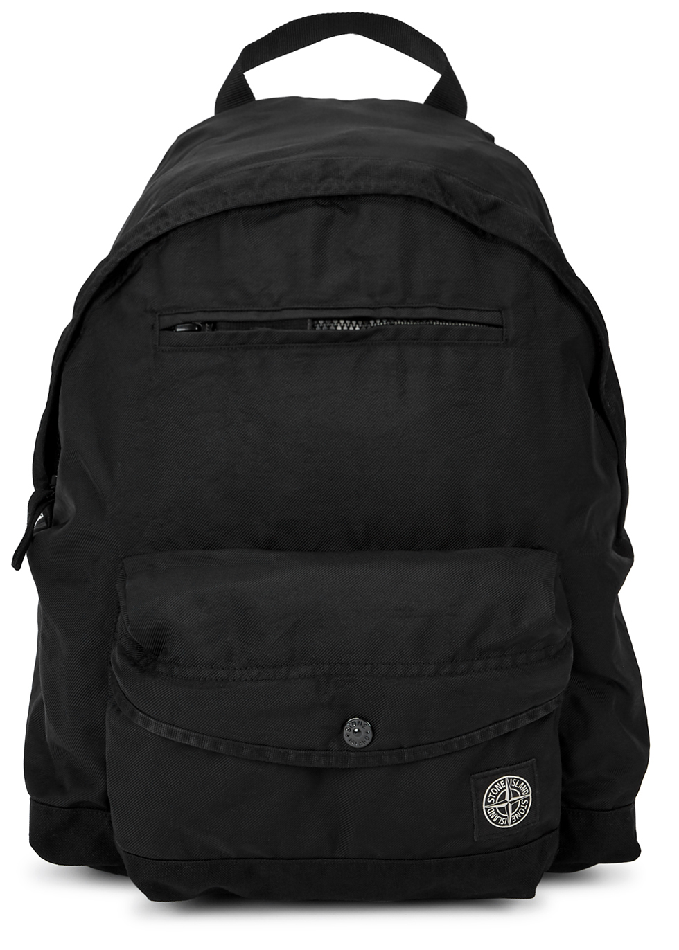 Stone Island Black logo canvas backpack - Harvey Nichols