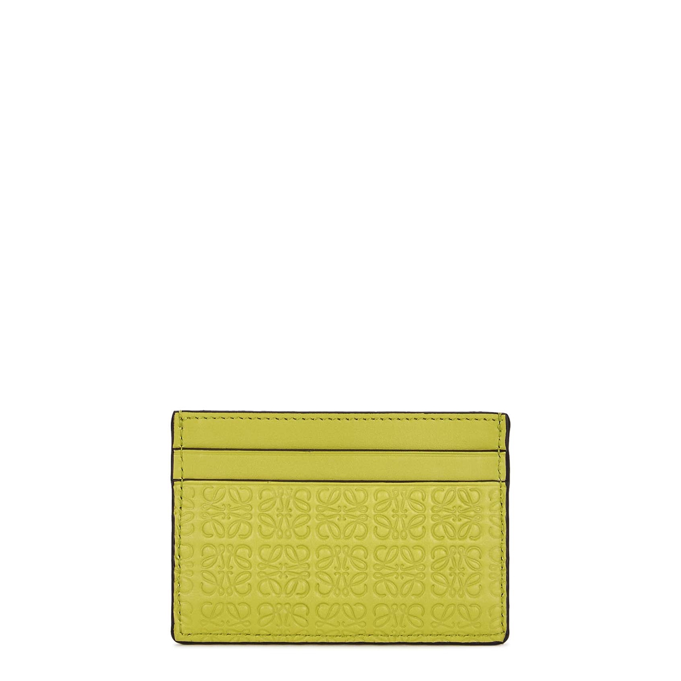 Loewe Anagram Yellow Leather Card Holder