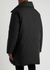 Black shearling-trimmed padded cotton coat - Givenchy