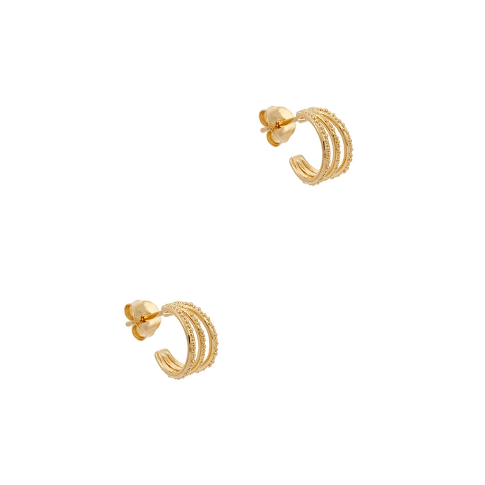 Daisy London Amanda 18kt Gold-plated Hoop Earrings