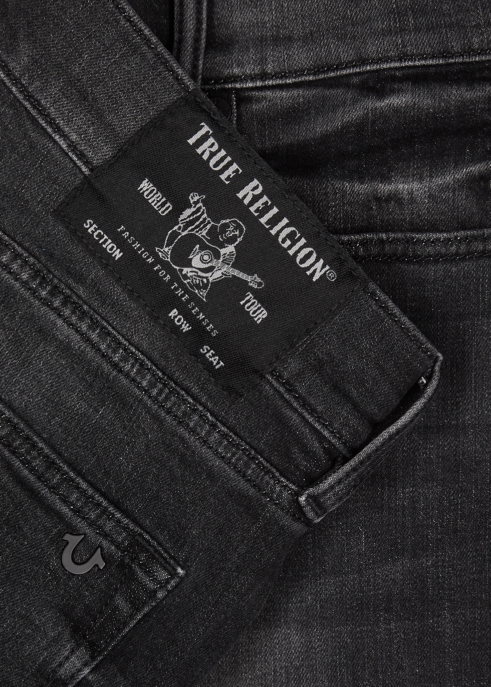 True Religion  Jeans  SlimFit Rocco Flap With Rips Denim Jeans in Denim  107366