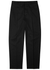 Black straight-leg twill trousers - Valentino
