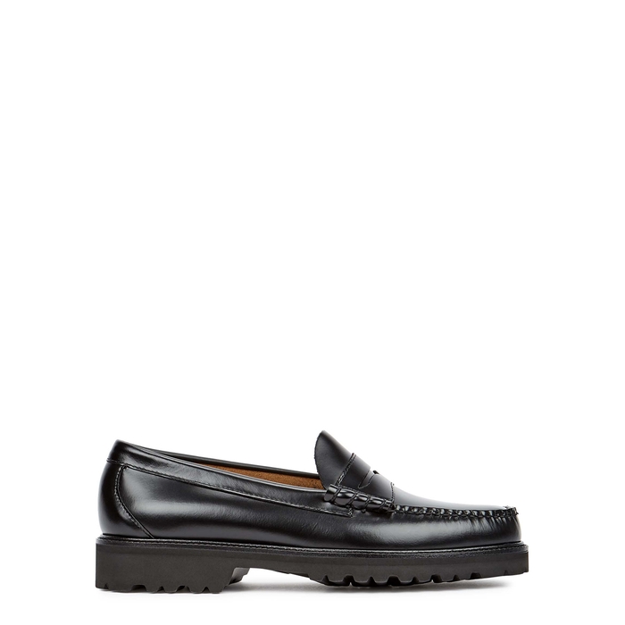 G.H Bass & Co Weejuns Larson Black Leather Loafers