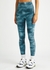 Good Karma tie-dyed stretch-jersey leggings - Free People Movement