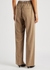 Camel straight-leg flannel trousers - Vince