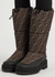 Brown FF-monogrammed snow boots - Fendi