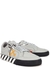 Vulcanized grey leather sneakers - Off-White