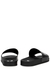 Black logo rubber sliders - Off-White