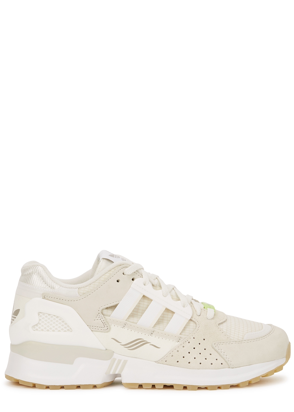 ZX 10,000 panelled mesh and suede sneakers