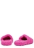 Pink logo faux shearling sliders - Balenciaga