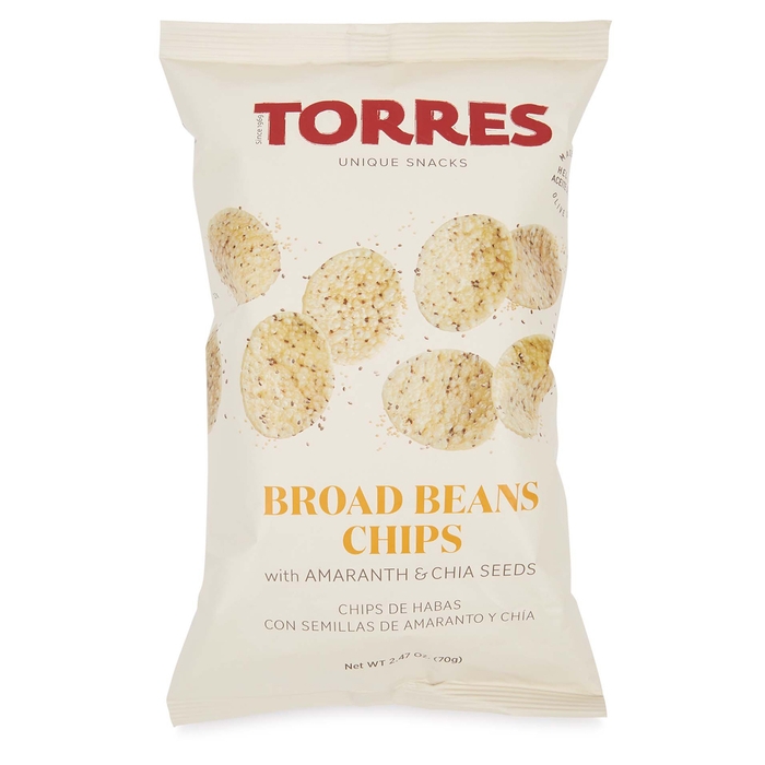 Torres Broad Bean Chips With Amaranth And Chia Seeds 70g