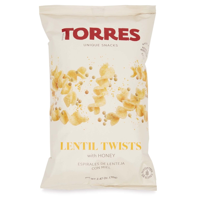 Torres Lentil Twists With Honey 70g