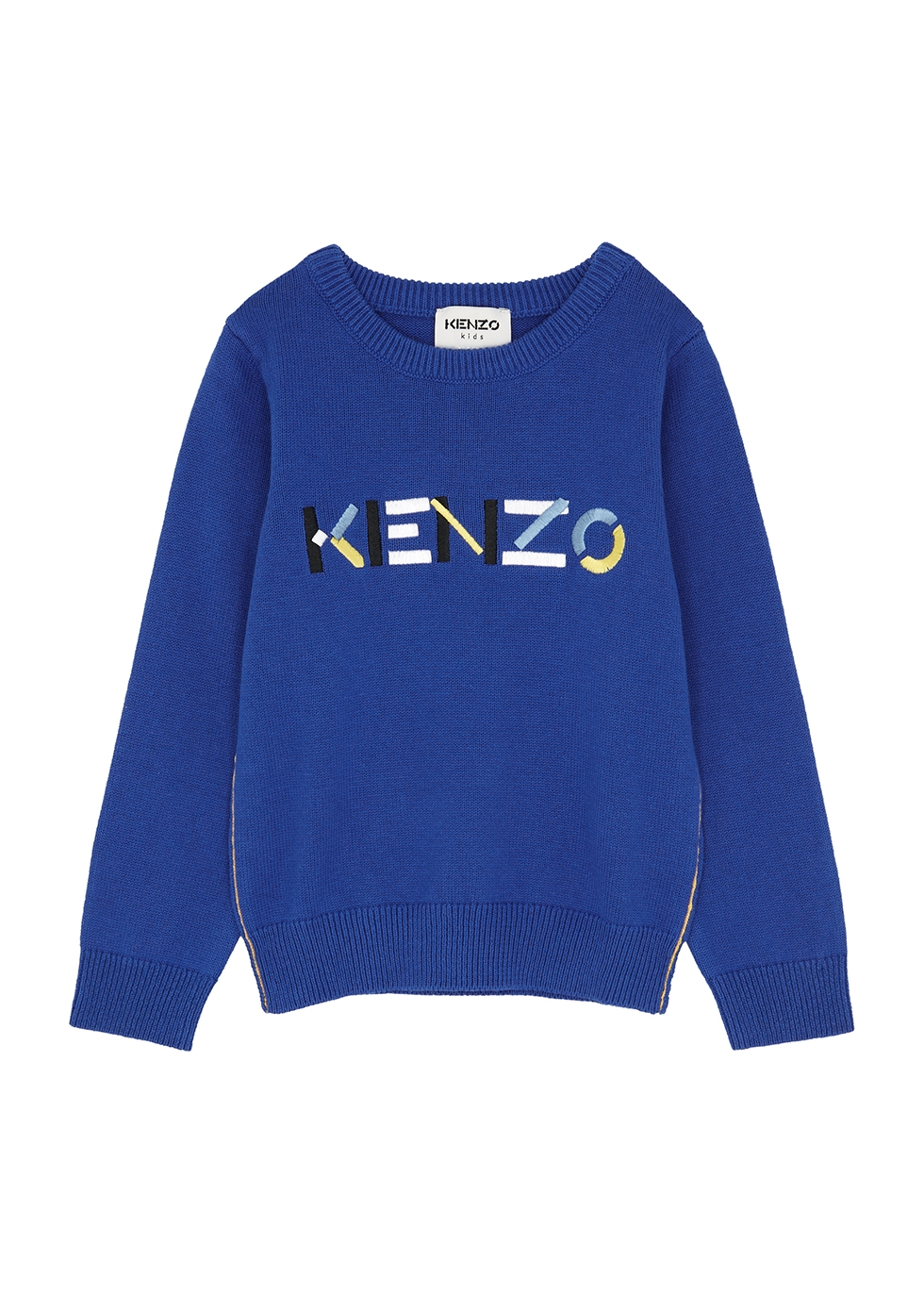 Blue logo-embroidered cotton-blend jumper (2-5 years)