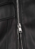 Black zip-embellished leather jacket - Alexander McQueen
