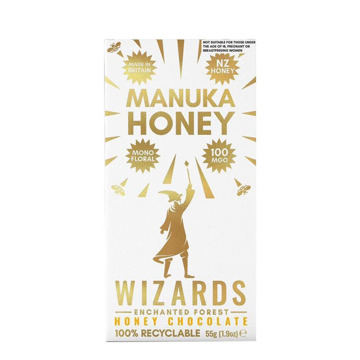 WIZARDS MAGIC Wizards Enchanted Forest Manuka Honey Milk Chocolate Bar 55g
