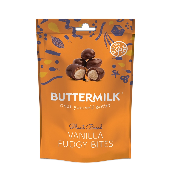 BUTTERMILK Vegan Vanilla Fudgy Bites Bag 100g
