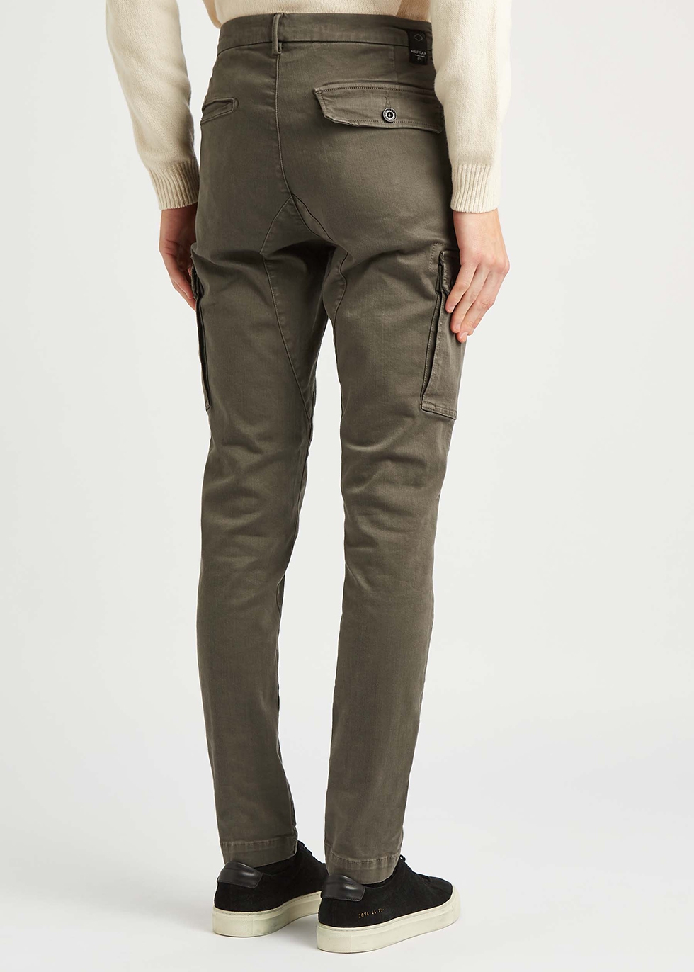 Replay Cargo Trousers Jaan Hyperflex  Olive  Aphrodite1994
