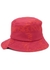 Pink asymmetric canvas bucket hat - JW Anderson