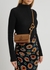 Brown chain-embellished leather shoulder bag - JW Anderson